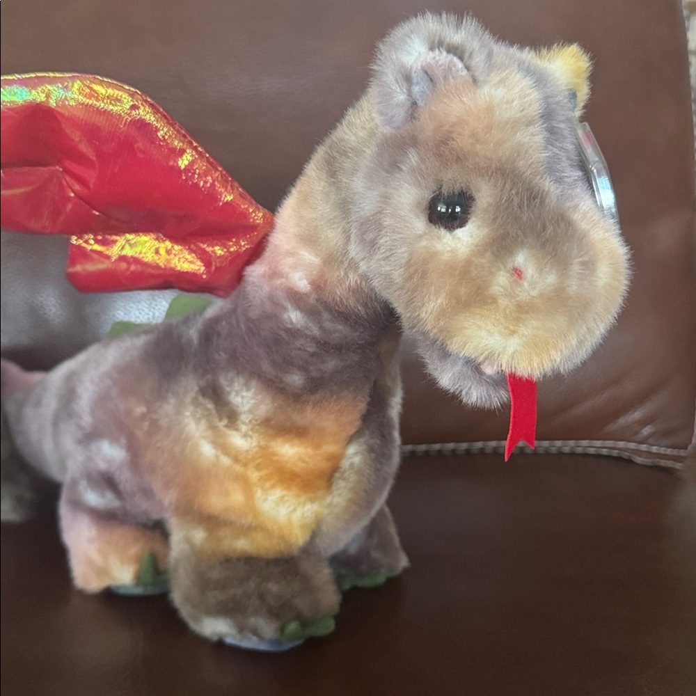 Ty Original Beanie Buddy “Scorch” the Dragon 🐉 Retired Vintage Stuffed Plush